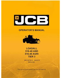 JCB 516-40, 516-40 AGRI TIER 3 loadall manual del operador en pdf - JCB manuales - JCB-9821-9750-2-OM-EN