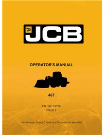 Manual do operador em pdf da carregadeira JCB 467 Tier 3 - JCB manuais - JCB-9811-2750-2-OM-EN