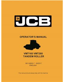 JCB VMT160, VMT260 rodillo pdf manual del operador - JCB manuales - JCB-9811-6650-7-OM-EN