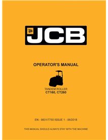 JCB CT160, CT260 rodillo pdf manual del operador - JCB manuales - JCB-9831-7750-1-OM-EN