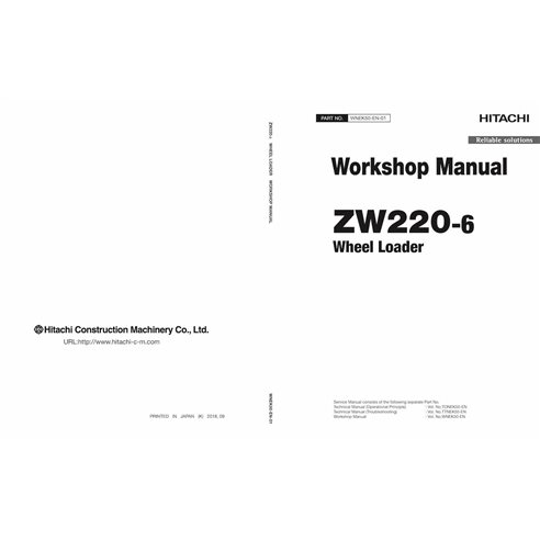 Hitachi ZW220-6 wheel loader pdf workshop manual  - Hitachi manuals - HITACHI-WNEK50-EN-01