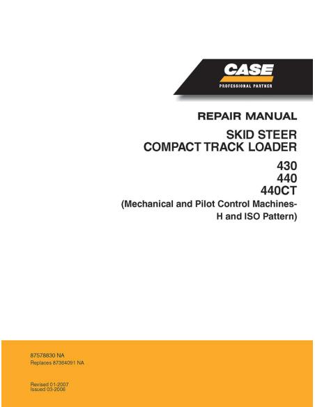 Case 430, 440, 440CT skid loader service manual - Case manuals - CASE-87578830