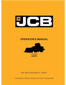 Manual do operador em pdf da carregadeira JCB 422ZX - JCB manuais - JCB- 9831-3150-4-OM-EN