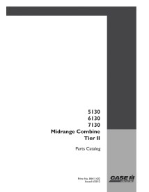 Case 5130, 6130, 7130 Tier 2 Catálogo de peças de colheitadeira - Caso manuais - CASE-84411422