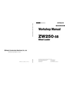 HITACHI-WNEC-00 Manuel d'atelier pdf de la chargeuse sur pneus Hitachi ZW250-5B