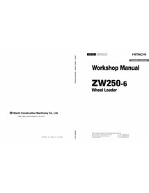 Hitachi ZW250-6 wheel loader pdf workshop manual  - Hitachi manuals - HITACHI-WNEM50-EN-01