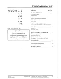 Manuel d'utilisation pdf du tracteur Massey Ferguson 8110, 8120, 8130, 8140, 8150, 8160 - Massey-Ferguson manuels - MF-337802...