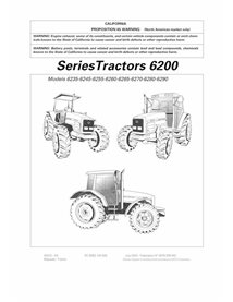 Massey Ferguson 6235, 6245, 6255, 6260, 6265, 6270, 6280, 6290 manual del operador del tractor pdf - Massey Ferguson manuales...