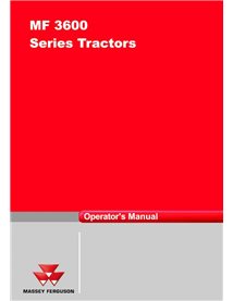 Manual do operador em pdf do trator Massey Ferguson 3615, 3625, 3625, 3645 - Massey Ferguson manuais - MF-VA208233B-OM-EN