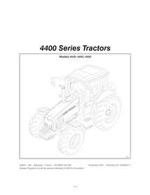 Manual do operador em pdf do trator Massey Ferguson 4435, 4445, 4455 - Massey Ferguson manuais - MF-39836211-OM-EN