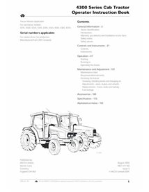 Manuel de l'opérateur pdf pour tracteur Massey Ferguson 4315, 4320, 4325, 4335, 4345, 4355, 4360, 4365, 4370 - Massey-Ferguso...