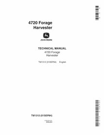 TM1312 Manuel technique pdf de l'ensileuse John Deere 4720