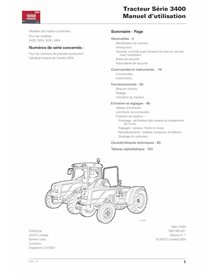 Manuel de l'opérateur pour tracteur Massey Ferguson 3425, 3435, 3445, 3455 pdf FR - Massey-Ferguson manuels - MF-1857483M1-OM-FR