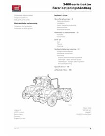 Massey Ferguson 3425, 3435, 3445, 3455 manual del operador del tractor pdf DA - Massey Ferguson manuales - MF-1857488M1-OM-DA