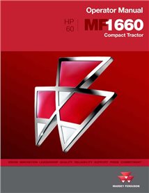 Manual do operador em pdf do trator compacto Massey Ferguson 1660 - Massey Ferguson manuais - MF-4283376M4-OM-EN