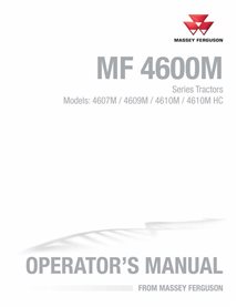 Manuel d'utilisation pdf du tracteur Massey Ferguson 4607M, 4609M, 4610M, 4610M HC - Massey-Ferguson manuels - MF-4283579M3-O...