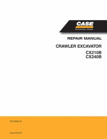 Case CX210B, CX240B excavator repair manual - Case manuals - CASE-87673890
