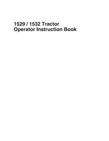 Massey Ferguson 1529, 1533 compact tractor pdf operator's manual  - Massey Ferguson manuals - MF-1857695M1-OM-EN