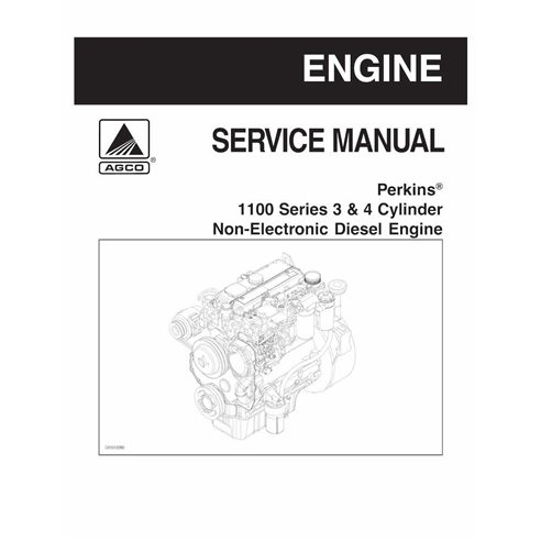 AGCO-4283007M1-SM Motor diésel Perkins serie 1100 de 6 cilindros manual de servicio en pdf