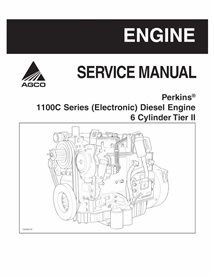 Manual de serviço em pdf do motor Perkins 1100C Series (Eletrônico) Diesel 6 cilindros Tier 2 - Perkins manuais - AGCO-144959...