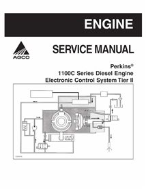 Manual de serviço em pdf do sistema de controle eletrônico do motor diesel série Perkins 1100C Tier II - Perkins manuais - AG...