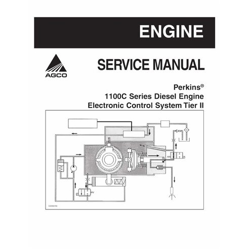 Manual de serviço em pdf do sistema de controle eletrônico do motor diesel série Perkins 1100C Tier II - Perkins manuais - AG...