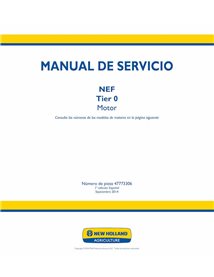 Manual de serviço em pdf do motor New Holland CNH NEF Tier 0 FCE0454, F4CE0484, F4CE0654, F4DFA613, F4HE0484D - New Holland C...