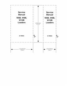 Case W8B, W9B, W10B wheel loader pdf service manual  - Case manuals - CASE-9-76802-SM-EN