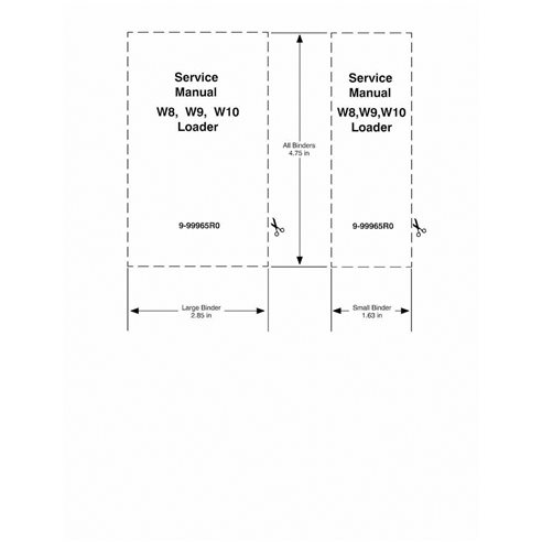 Manual de serviço em pdf da carregadeira de rodas Case W8E, W9E, W10E - Case manuais - CASE-9-99965-SM-EN