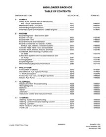 Manuel d'entretien pdf de la chargeuse-pelleteuse Case 680H - Case manuels - CASE-9-69301-SM-EN