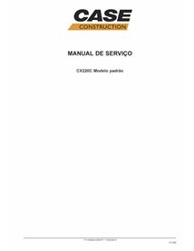 Escavadeira Case C220C pdf manual de serviço PT - Case manuais - CASE-71114529A-SM-PT