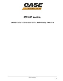 Manuel de réparation de la pelle Case CX210D Tier 4 - Cas manuels - CASE-47843011