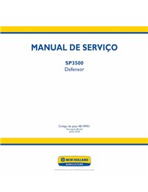 Manual de serviço em pdf do pulverizador New Holland SP3500 PT - New Holland Agricultura manuais - NH-48149951-SM-PT