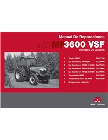 Manuel de réparation pdf pour tracteur Massey Ferguson 3615, 3625, 3630, 3635, 3640, 3645, 3650, 3660 VSF ES - Massey-Ferguso...