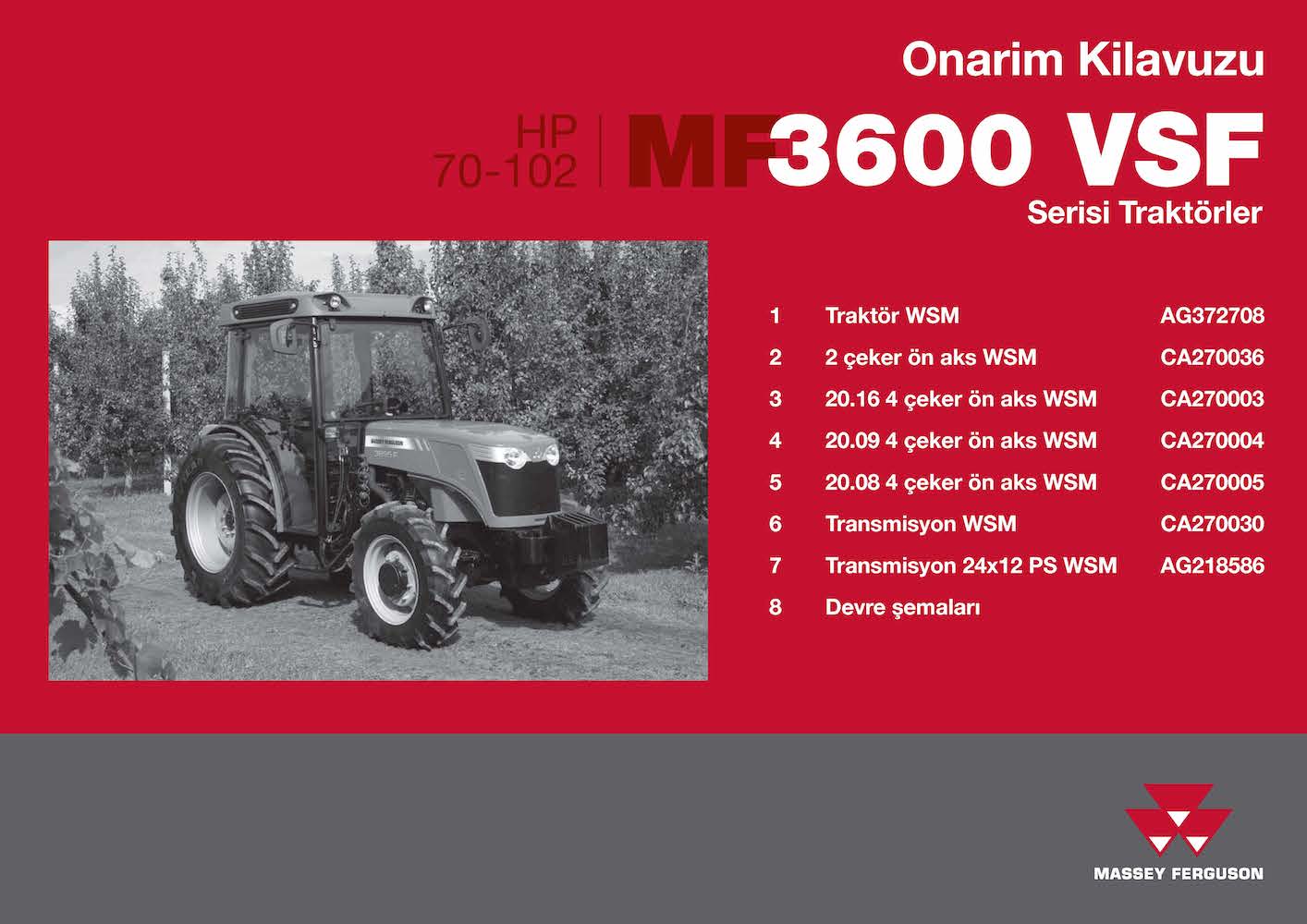 Vsf 13 Form.pdf Massey Ferguson 3615, 3625, 3630, 3635, 3640, 3645, 3650, 3660 VSF ...