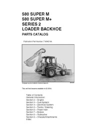 Case 580 Super M backhoe loader parts catalog - Case manuals - CASE-7-9042