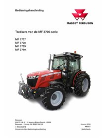 Massey Ferguson 3707, 3708, 3709, 3710 tractor manual del operador pdf NL - Massey Ferguson manuales - MF-482817-NL