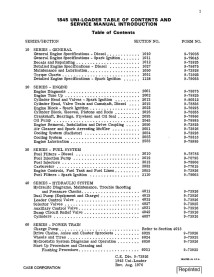 Manual de serviço do carregador Case 1845 - Case manuais