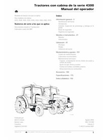 Manuel de l'opérateur pour tracteur Massey Ferguson 4315, 4320, 4325, 4335, 4345, 4355, 4360, 4365, 4370 pdf ES - Massey-Ferg...