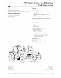 Manuel de l'opérateur du tracteur Massey Ferguson 4315, 4320, 4325, 4335, 4345, 4355, 4360, 4365, 4370 pdf NON - Massey-Fergu...