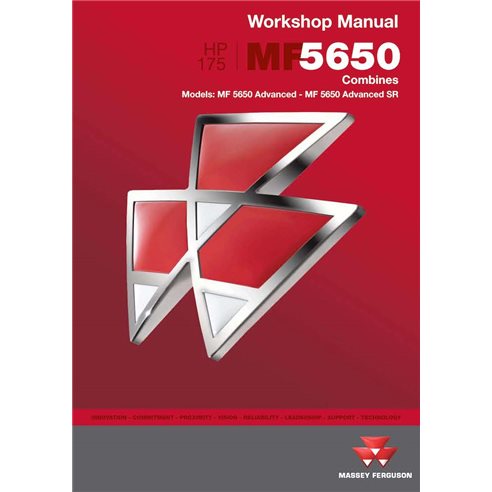 MF-CDMOI5650E01-WM Massey Ferguson 5650 Advanced combine pdf workshop manual