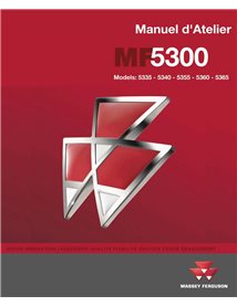 Massey Ferguson 5335, 5340, 5355, 5360, 5365 tracteur pdf manuel d'entretien d'atelier FR - Massey-Ferguson manuels - MF-5300...