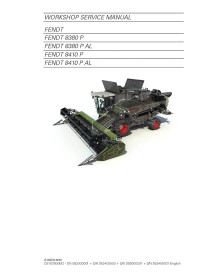 Manual de serviço da colheitadeira Fendt 8380, 8410 - Fendt manuais - FENDT-D3157800M2