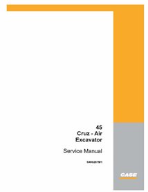 Caso 45 Cruz Excavadora neumática pdf manual de servicio - Case manuales - CASE-S406267M1-SM-EN