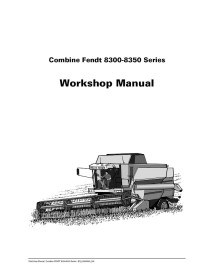 Manual de servicio de la cosechadora Fendt 8300, 8350 - Fendt manuales