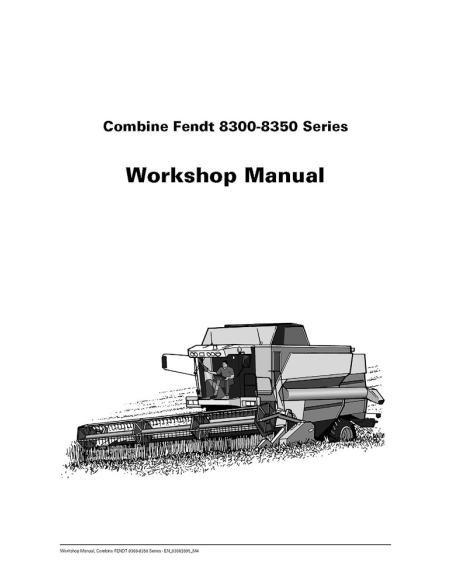 Manual de servicio de la cosechadora Fendt 8300, 8350 - Fendt manuales - FENDT-63002095M4