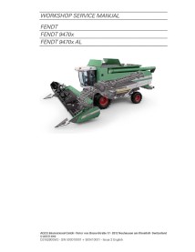 Manual de servicio de la cosechadora Fendt 9470 - Fendt manuales - FENDT-D3152800M3