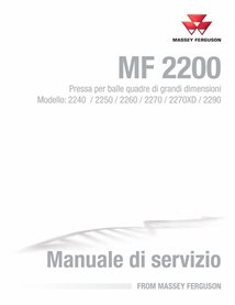 Massey Ferguson 2240, 2250, 2260, 2270, 2270XD, 2290 baler pdf service manual IT - Massey Ferguson manuals - MF-4283541M5-IT