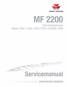 Manuel d'entretien pdf pour presse à balles Massey Ferguson 2240, 2250, 2260, 2270, 2270XD, 2290 SV - Massey-Ferguson manuels...