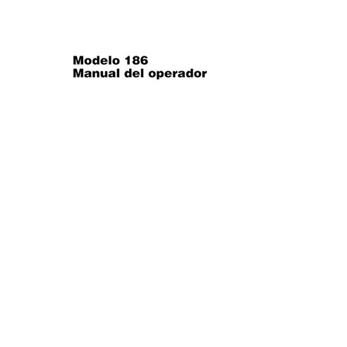Empacadora Massey Ferguson 186 pdf manual del operador ES - Massey Ferguson manuales - MF-700723546A-OM-ES